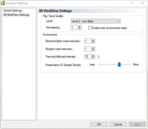 Rendering Settings