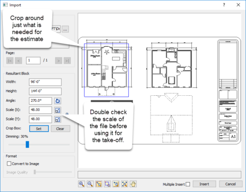 Importing a pdf